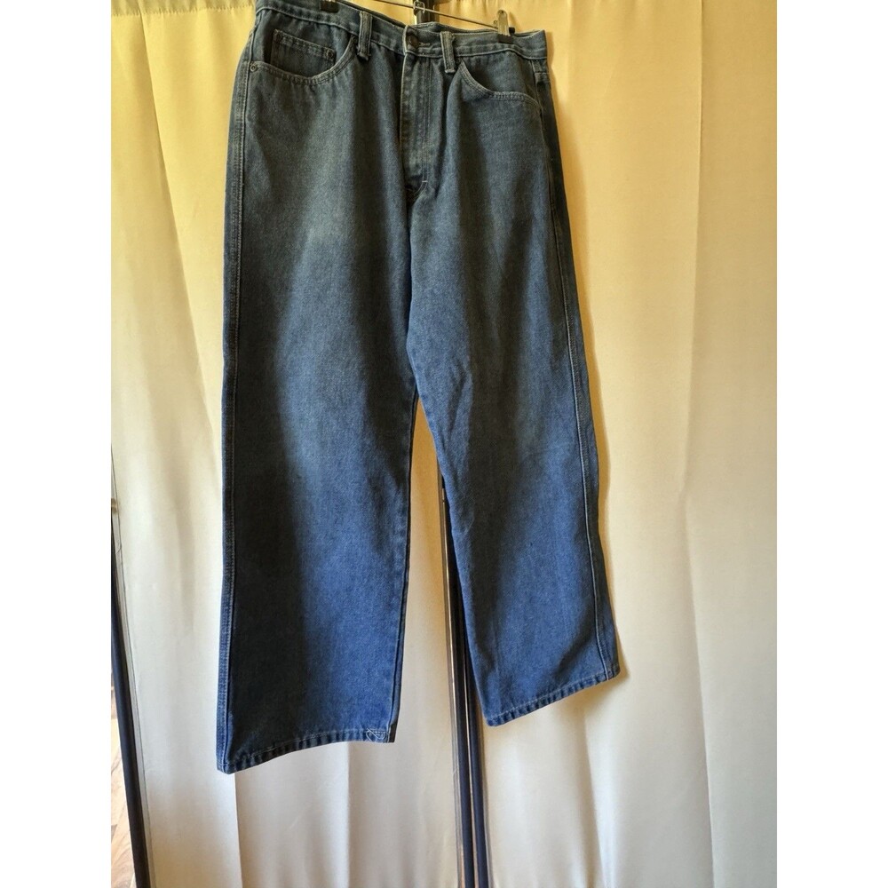 New Mens Stanley Workwear Med Wash Jeans Size 34 X 30